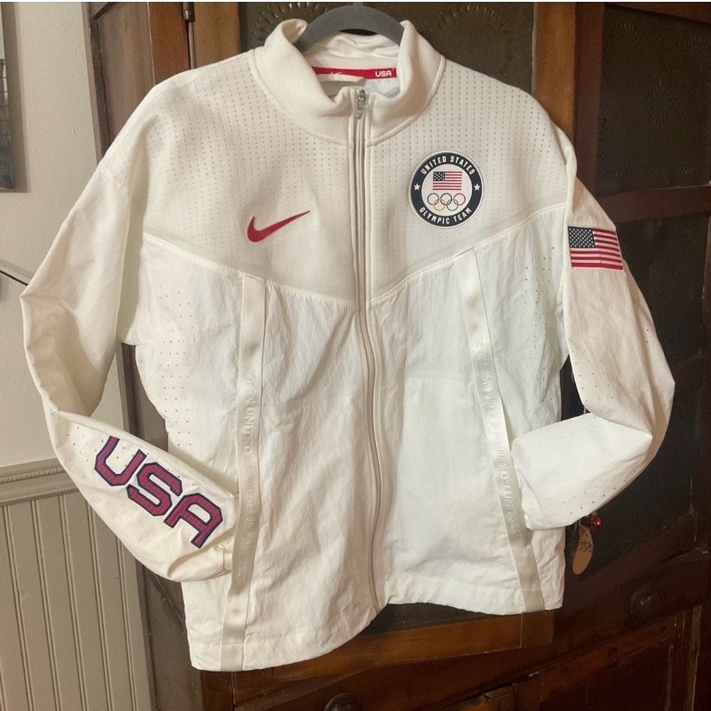 Nike White Team USA Tokyo Olympics Jacket M